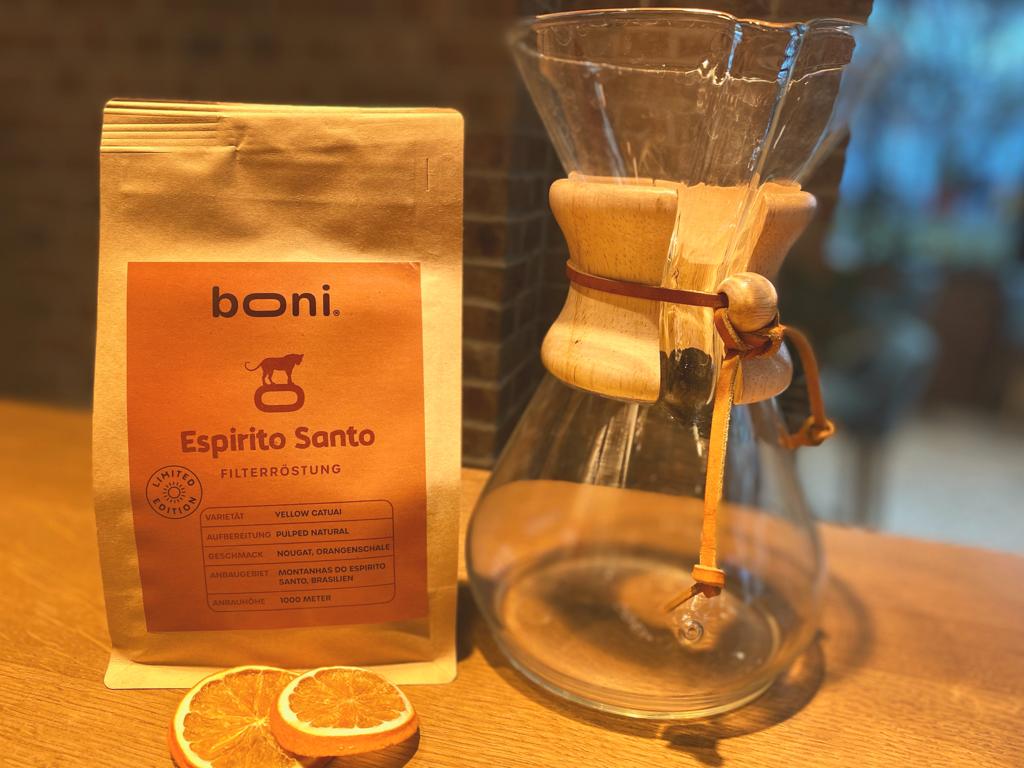 Chemex-Karaffe & Kaffee
